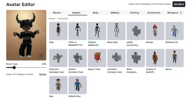 🛡️ Аккаунт Roblox с историей (58000+ Robux), Продажа, Voice chat: Нет