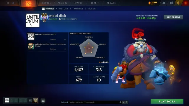 🧡 MAINPOOL🧡ANCIENT 4🧡4400 MMR🧡8000 BHV🧡, Sale, 4400 MMR, 8000 Behavior score, 8000 вежливости, 1400 games, 1500 hours