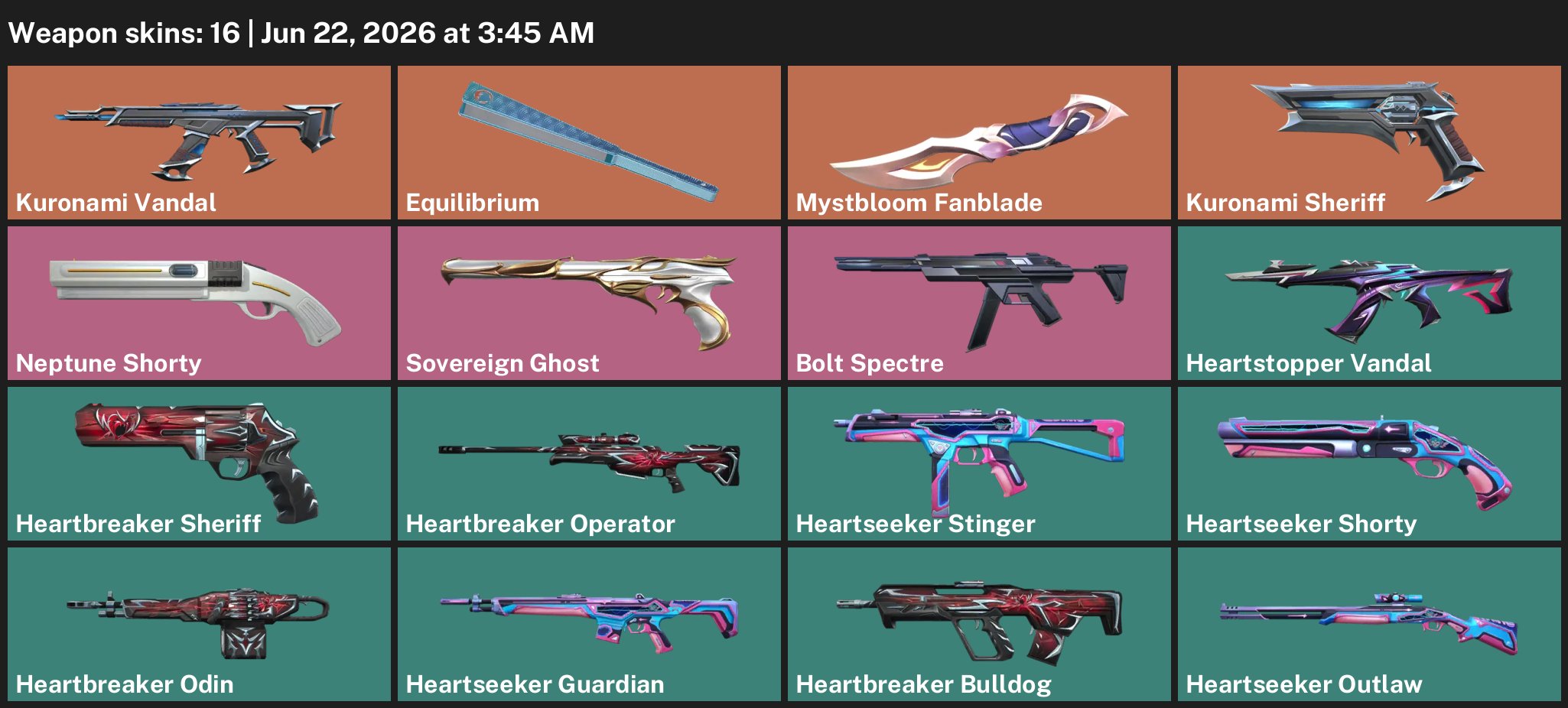 🔥 KURONAMI VANDAL+SHERIFF | MYSTBLOOM FANBLADE | 3129 VP 💎 EU, Sale, Silver 2, Agents: 5, Skins: 16