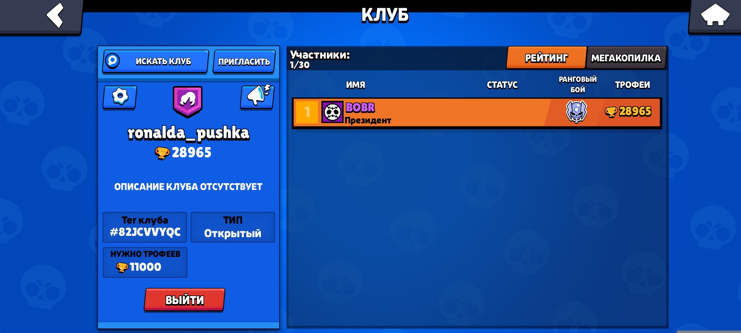🏆28K+🏆 【🎫4 BP SKINS🎫】 👤72 👤 🔥155 SKINS ⚡AUTO-DISTRIBUTION⚡, trophies 31900, brawlers 79, primes 11