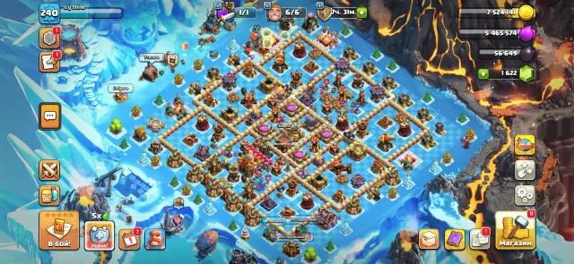 16TH FULL💋95-95-80-70-45💋DONATE SET+DECORATIONS💋240LVL💋, 16 TH Native Village, 10 TH Builder