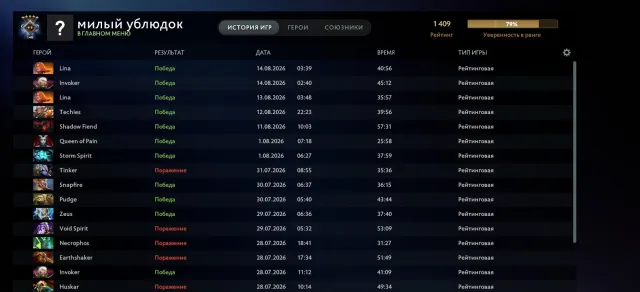 Guardian V account 1409 MMR, main pool, original email, Sale, 1400 MMR, 7000 honesty, 7000 politeness, 326 matches, 238 hours