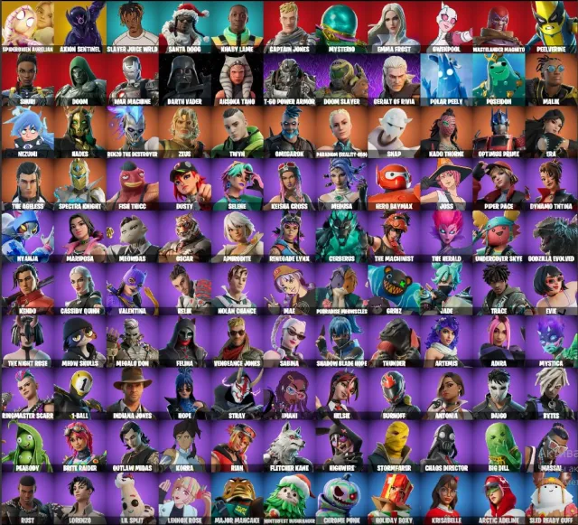 🔥COMPTE FORTNITE 🔥 CHANGEMENT D'EMAIL 🔥110 SKINS 🔥147 KILLS 🔥450+ JOURS DE JEU🔥, Vente, skins 110