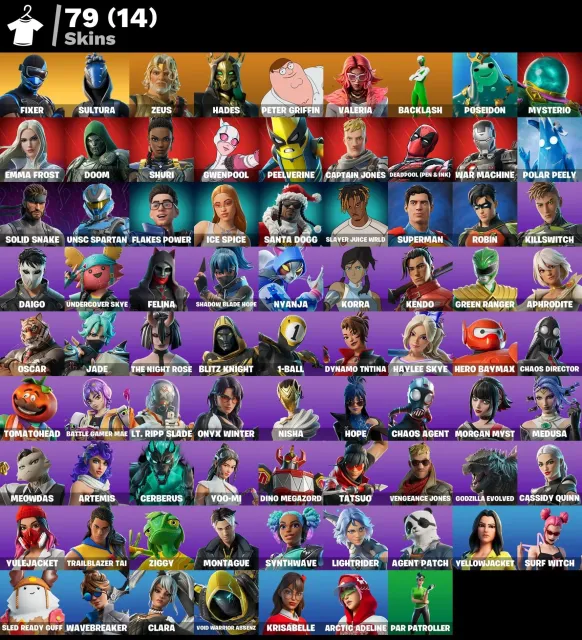 🔥200 VB + 79 SKINS|🛠️ FIXER |⚡ZEUS |💀HADES|🌀MYSTERIO |❄️EMMA FROST |🔥DOOM | 🦸SUPERMAN |PC/PSN/XBOX, Продажа, скины 79