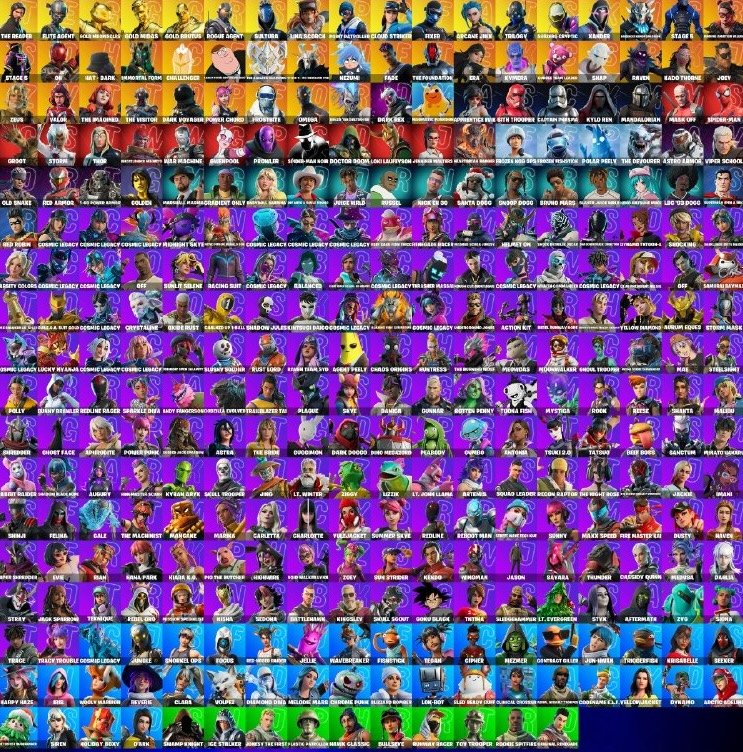 Instant • FN (All Platforms) • 320 skins + 3.4k VB • Full Access, Sale, skins 320