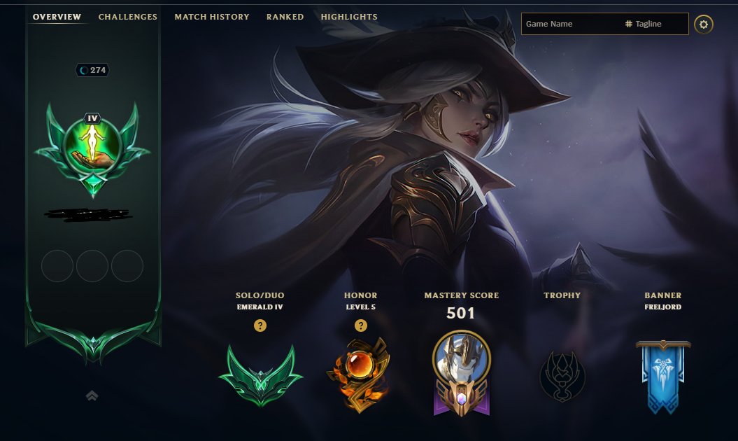 Old 2012 account /Riven Champion 2012/ 150 Mythic Essence / Full data change available., Sale, level 277, champions 170, skins 256, Emerald