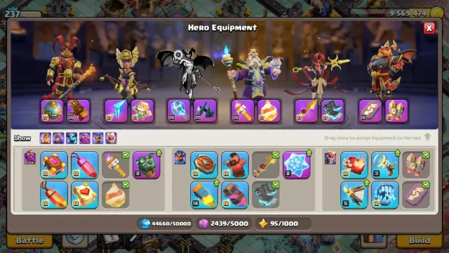 Th18➤near max account➤6 hero max➤10 epic max almost➤2x apprentice max➤nc 500➤YEAR FIRE HORSE SCENERY, 18 TH Родной Деревни, 10 TH Строителя