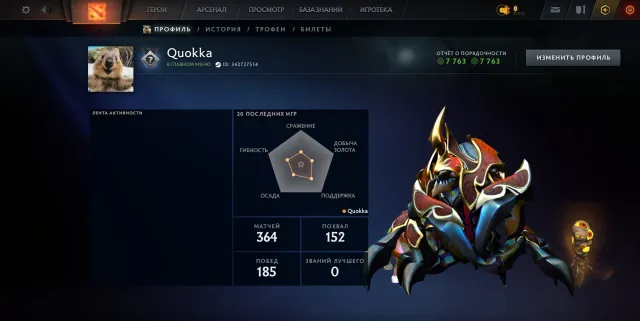 ⚜️RANKING(4600MMR)🌑7763 HONOR🌟🌑𓊈RANK OPENED𓊉🌑𓊈NOT BOOSTED BY BOTS𓊉🌟364 MATCHES🌑26 LEVEL TROPHY⚜️