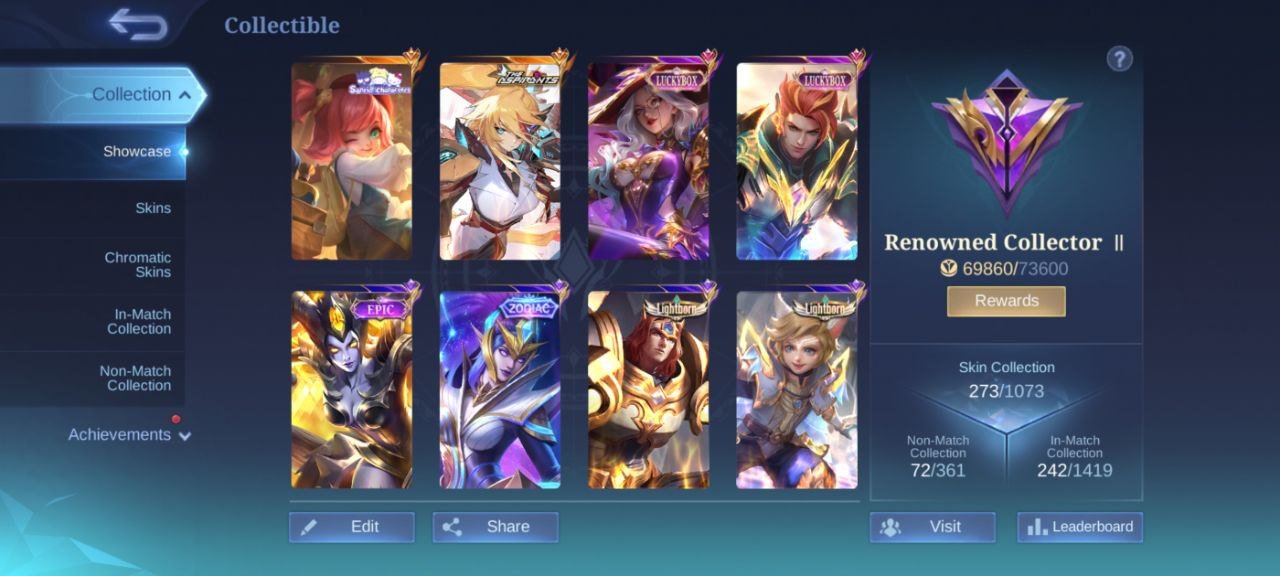 🌌 Mythic account with Lesley, Chang'e and more! 🌟