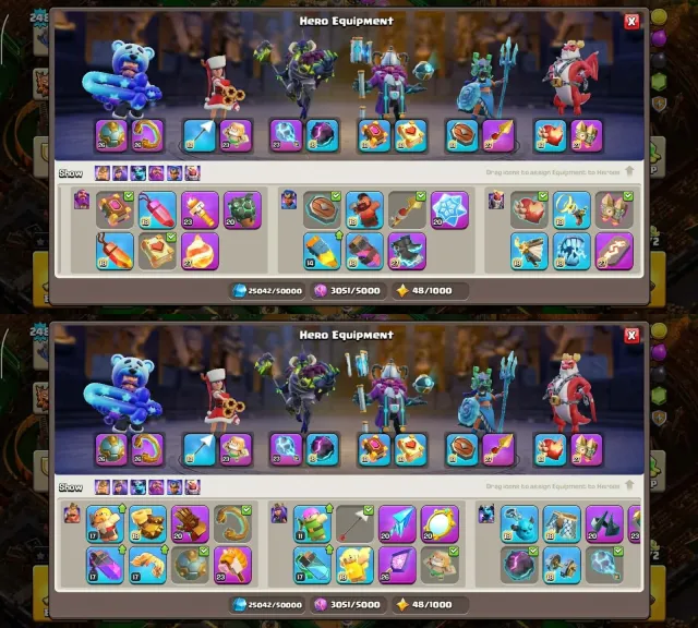 TH18 ACCOUNT ✅ CURRENT LEGEND 3✅GOOD HERO DUKE MAX✅ALL 19 EPICS LVL 20(5 MAX 3 LVL 26)✅GOOD BASE, 18 TH Родной Деревни, 10 TH Строителя