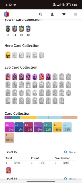 😈7 EVO😈 🕍6 Towers🕍 👺54 Pins+Pig👺 🍀2 Years of Play🍀 ✅AUTOMATIC DELIVERY✅, Arena 23, Level 42, 9000 trophies, 121 cards, 19 legendaries, No