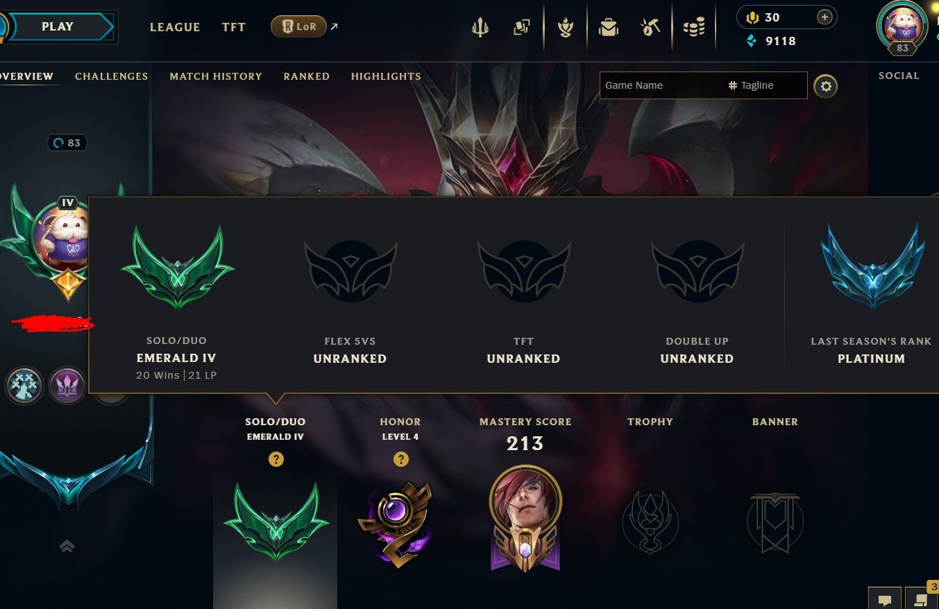 🔑EUW🔑70% Winrate🔑S16 Emerald IV🔑Handleveled🔑117 Champions🔑20 Skins🔑Perfect Main + Smurf Account, Sale, level 83, champions 117, skins 20, Emerald