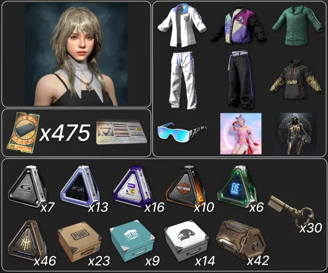 💖GLASYA CONTENDER💖✅475 КУПОНОВ КОНТРАБАНДЫ✅🎀190 СУНДУКОВ🎀🔥PGC 2025 SET, СМЕНА НИКА🔥, Нет BATTLEGROUNDS Plus