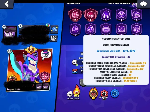 Brawl Stars 2018 аккаунт бывшего киберспортсмена, 75К ПОБЕД ВСЕ ПИНЫ ВСЕ ОГРАНИЧЕННЫЕ СКИНЫ!!, 79000 кубков, 104 бравлера