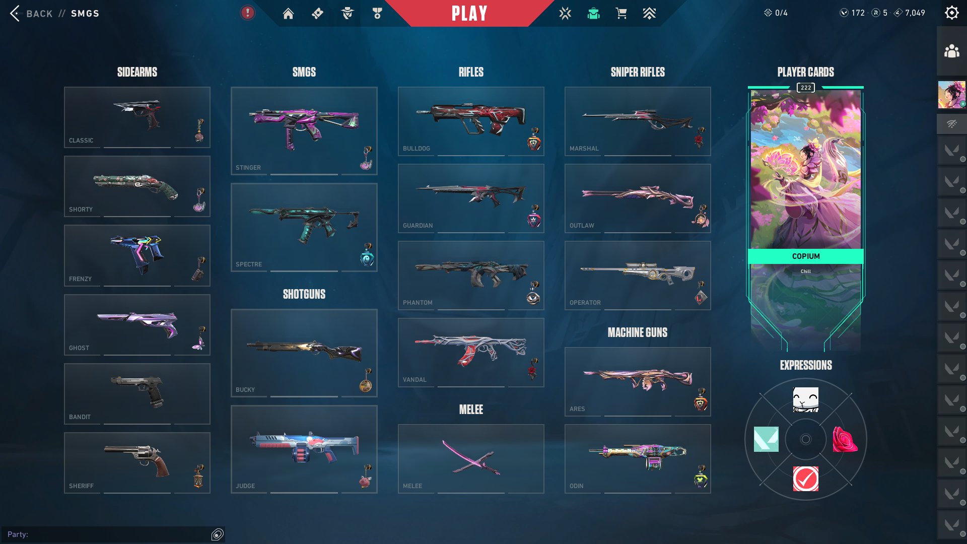 Personal account, some exclusives, see photos, Sale, Platinum 3, Agents: 28, Skins: 100