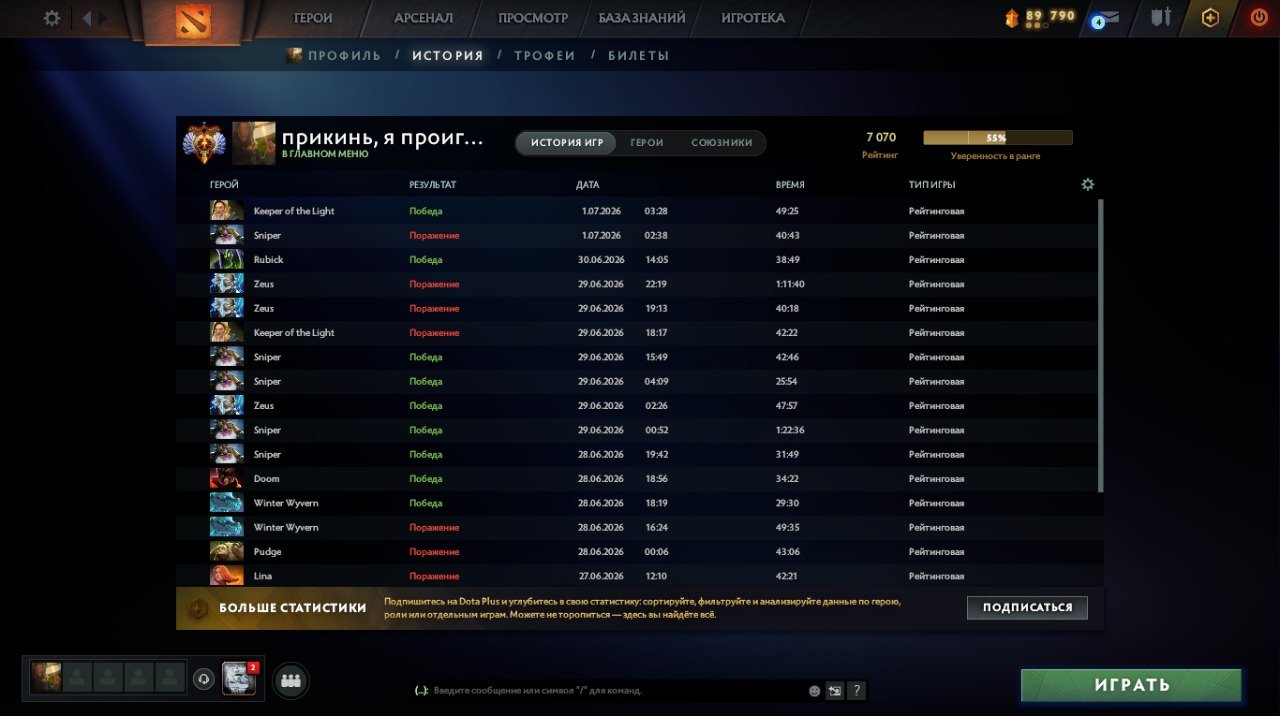 ✅7070 MMR✅REKALIB✅FIRST MAIL✅VOICE CHAT✅PERSONAL ACCOUNT✅THE ACCOUNT IS YOURS FOREVER✅, Sale, 7300 MMR, 10440 Behavior score, 10000 вежливости, 1100 games