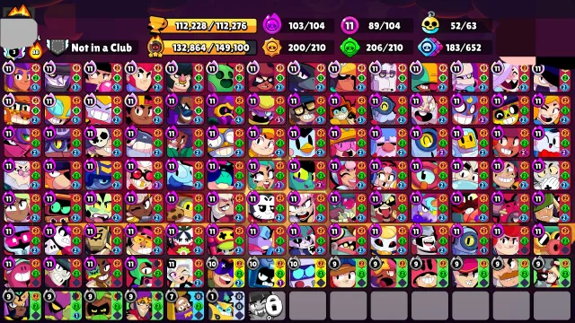 sell account with master, rank 35,3rd prime,3 old prestige, trophies 112000, brawlers 104, primes 96
