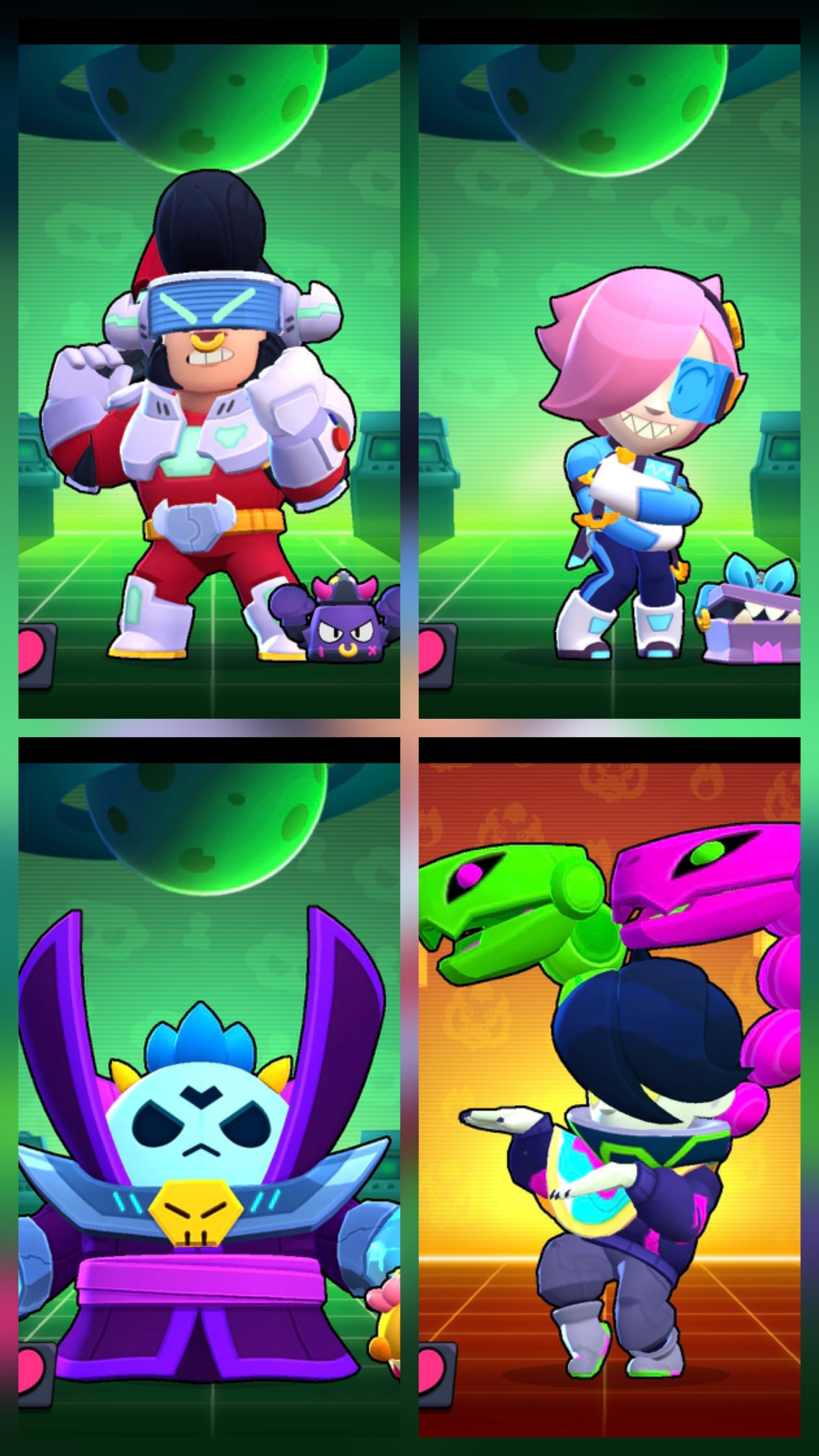 3 bp, almost all moon skins, odi lumi, Ollie jake, + account clash royale, trophies 13705, brawlers 65, primes 7
