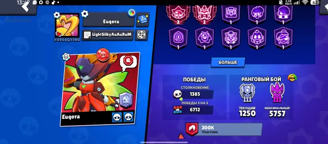 💎Selling account for foundation 💎, 75063 trophies, 105 brawlers, 36 primes