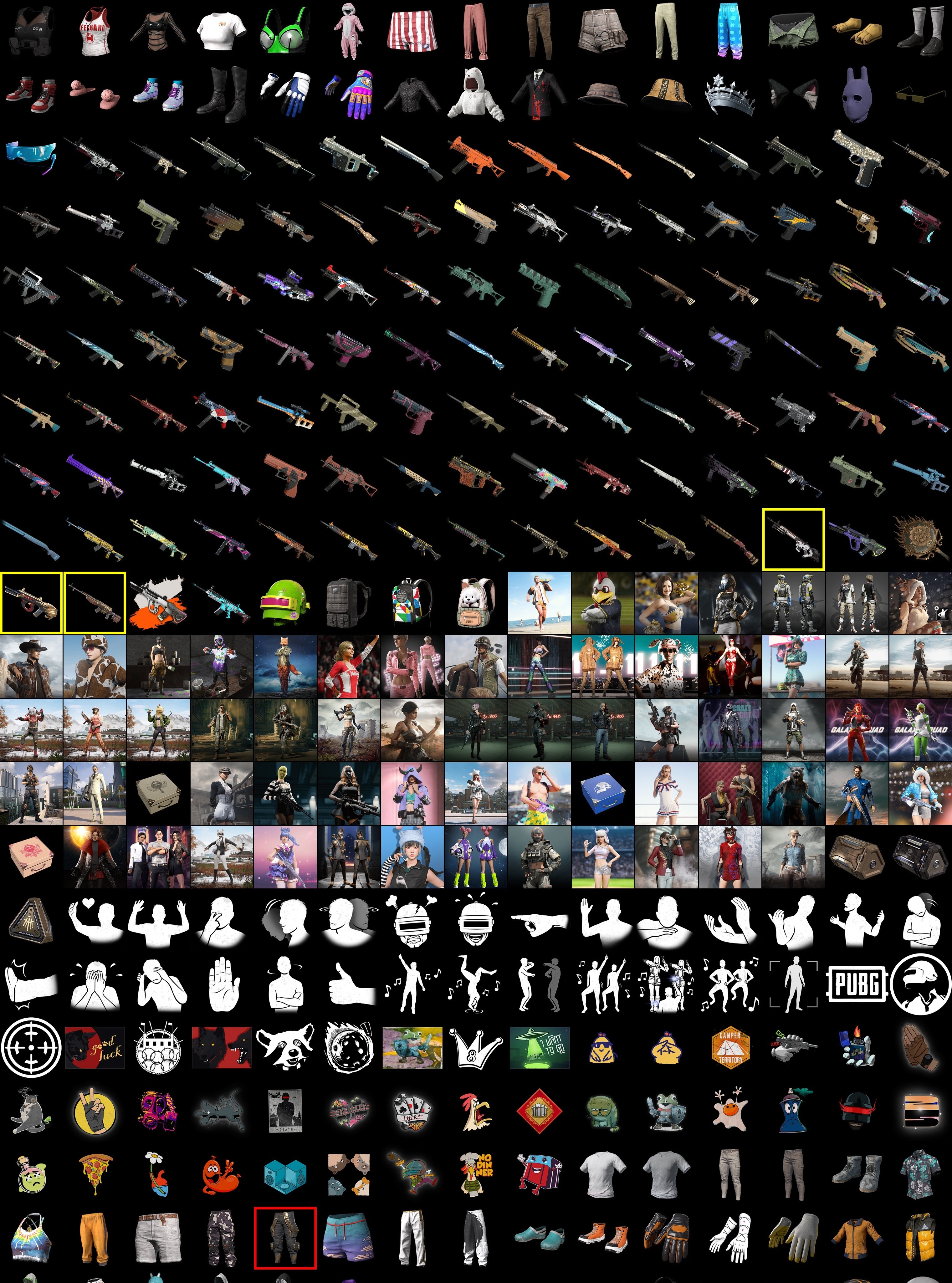 👾AUG NEON DREAM👾+CHROME (White Orange)🤖Cyber Threat - Mk12🤖🐮Minotaur - AUG🐮💉Chrono Cannon SKS💉, No BATTLEGROUNDS Plus