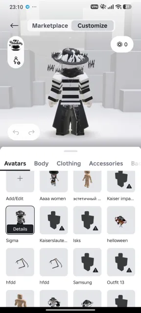 Account with 22 years, about 8 thousand Robux spent, Sale, Voice chat: No