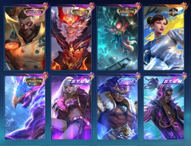 💢Ценные скины. 💢70–80% WR. 💢0.1% ачивки. 💢COLLECTORS. 💢SF. 💢STUN. 💢ZODIAC..., Продажа, Ранг: Эпик, Уровень: 30, Процент побед: 55%, Герои: 77, Облики: 126