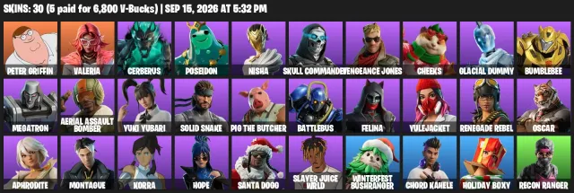 ✅🔮EMAIL CHANGE🔮✅🔮PETERGRIFFIN🔮✅🔮SNOOPDOG🔮✅🔮JUICEWRLD🔮✅🔮GETGRIDDY🔮✅DESCRIPTION, Sale, skins 30