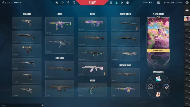 Kerambit Reaper, Vandal Chaos, Vandal Dream Evory, Phantom Destruction, Operator Origin, and more, Sale, Ranked unlocked, Agents: 24, Skins: 15
