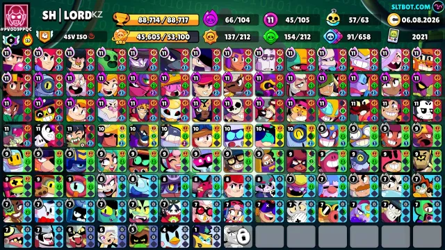 🔥 GREAT RONIN GAVS 2 PRIME ACCOUNT + TOP ACCOUNT IN CLASH SEE DESCRIPTION 🔥, trophies 90000, brawlers 105, primes 57