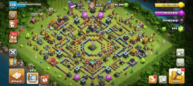 🏆 TH14 RAREST ACC 🏆 238 XP LVL 🏆 2931 WAR STAR 🏆 7X EQUIPMENT 🏆 830 MEDAL 🏆 HEROES 80-80-50-56-30, 14 TH Родной Деревни