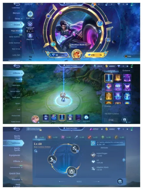 311skin➤magic 155➤KOF aurora➤Luckybox Freya➤martis➤Lesley➤Star kagura➤deluxe 41➤STUN Chou➤Selena, Продажа, Ранг: Мифический Бессмертный, Уровень: 93, Процент побед: 54%, Герои: 133, Облики: 311