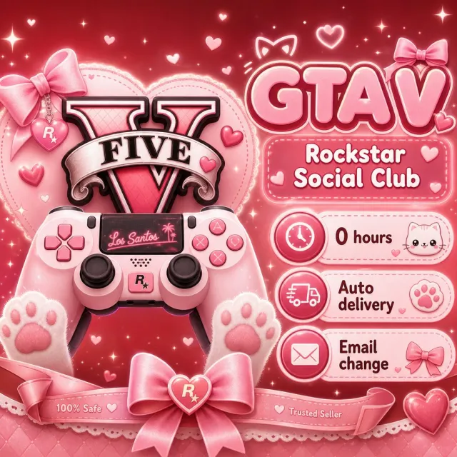 🎀🐱 AUTO DELIVERY 🐱🎀 【ROCKSTAR】💗【GTA V LEGACY + ENHANCED】💖【EMAIL CHANGE】✨【0 HOURS】🧸, Sale
