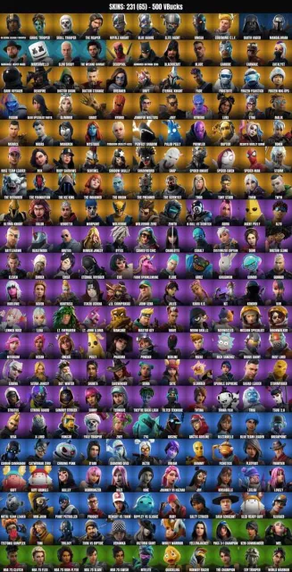 [PC/PSN/XBOX] 231 skins 🔥C1 GOLDEN FIRE STORM TROOPER🔥Skeleton🔥Zombie Infantryman🔥Candy, Sale, skins 231