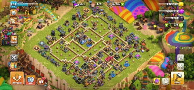 ✦ Th18 Max Defense(243XP) ✦ 100/101/71/80/50 ✦ All Epic ✦ Near Max Lab ✦ BH Full Maxed ✦ NC:500 ✦, 18 TH Main Village, 10 TH Builder
