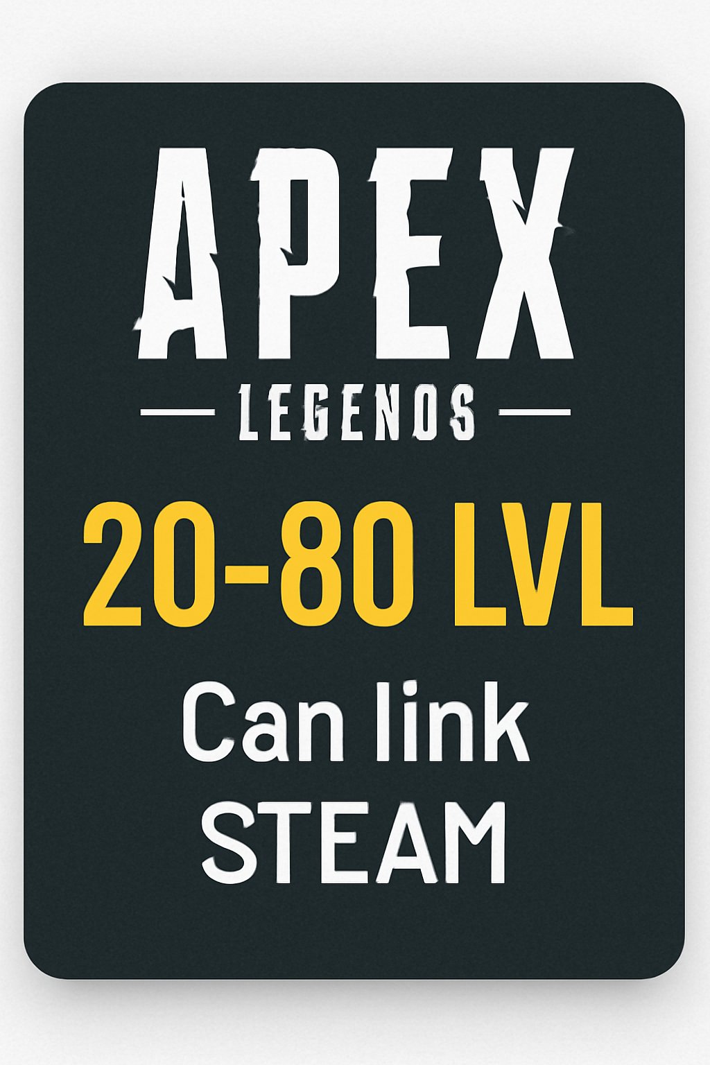 🧃 【 APEX 20-80 LVL (EA + 𝗦𝘁𝗲𝗮𝗺) 】 🧃 RANKING IS OPEN ♦️ YOU CAN LINK STEAM ♣️ FULL ACCESS ♠️, Rookie, 20 level, Relic: No
