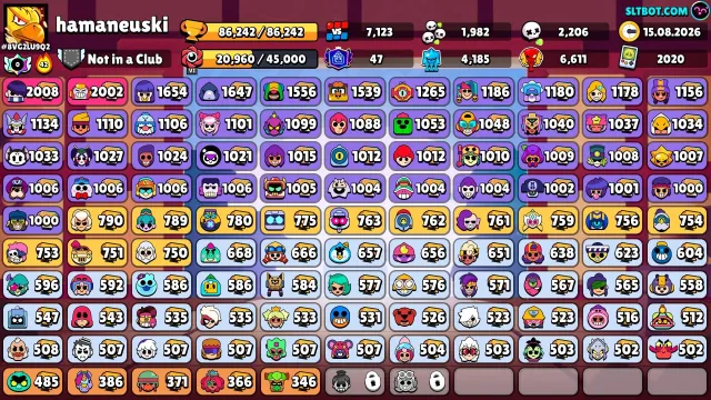 🏆88000🏆⚔️49х11 СИЛ⚔️✨46 ПРАЙМОВ✨🎀РЕГ 2020 ГОДА🎀🃏104 - БОЙЦОВ🃏🤠С ПОЧТОЙ🤠🌸КАЧЕСТВЕННЫЙ АККАУНТ🌸, 88000 кубков, 104 бравлеров, 46 праймов