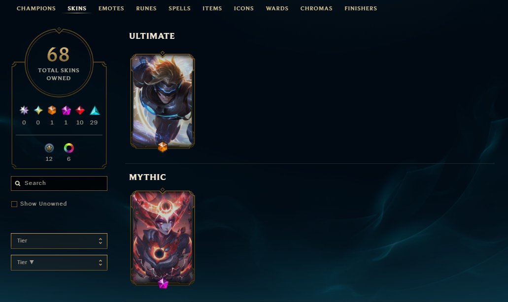 Eclipse Eternal Aspect Diana, 150+ mythic essence, Sale, level 110, champions 126, skins 70, Platinum