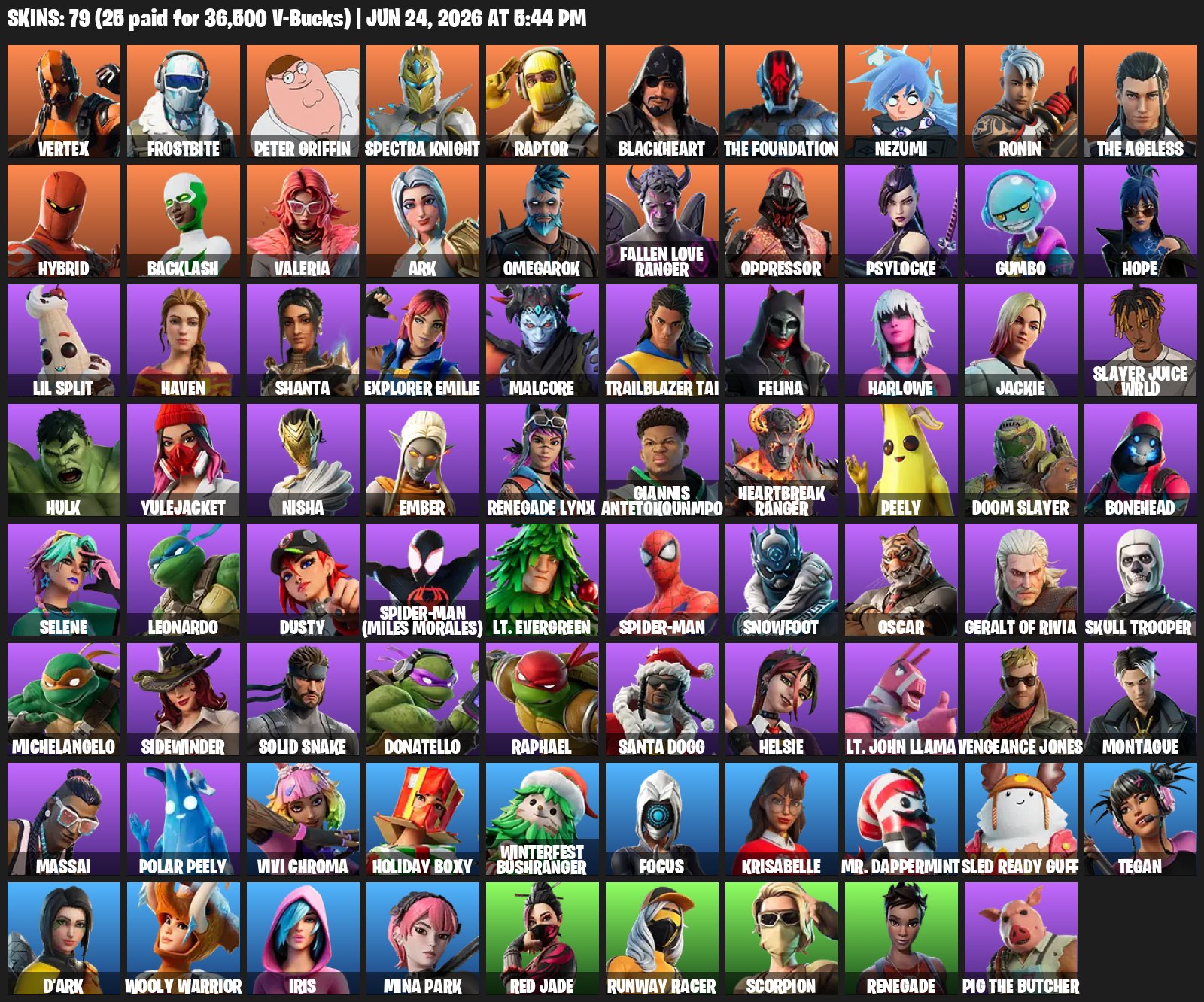 79 Skins | Vertex, Raptor, Blackheart, Sale, skins 79
