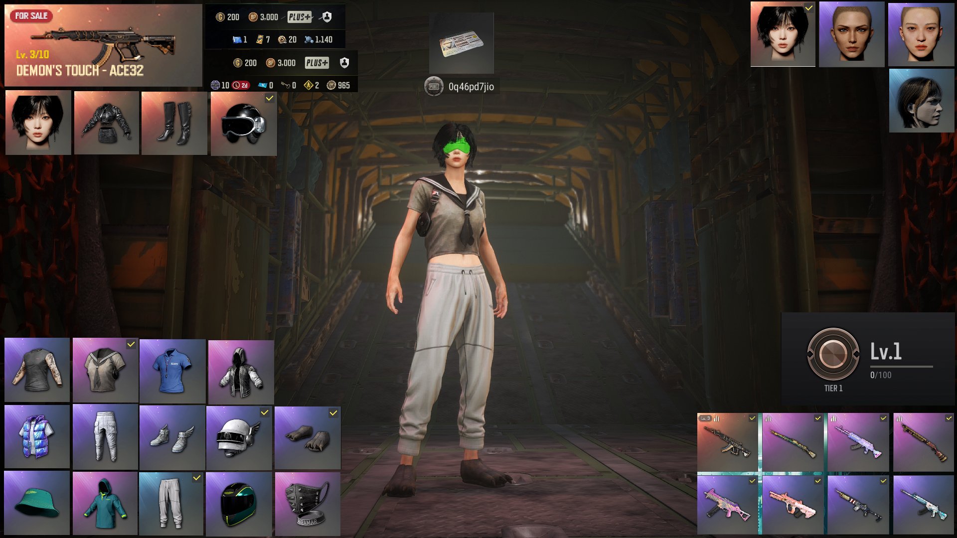 💖AESPA WINTER💖[PROGRESSIVE 3 LVL] DEMON TOUCH ACE32💖🔥SET ASTON MARTIN🔥CHANGE NICK✅AUTODELIVERY✅🔥, No BATTLEGROUNDS Plus