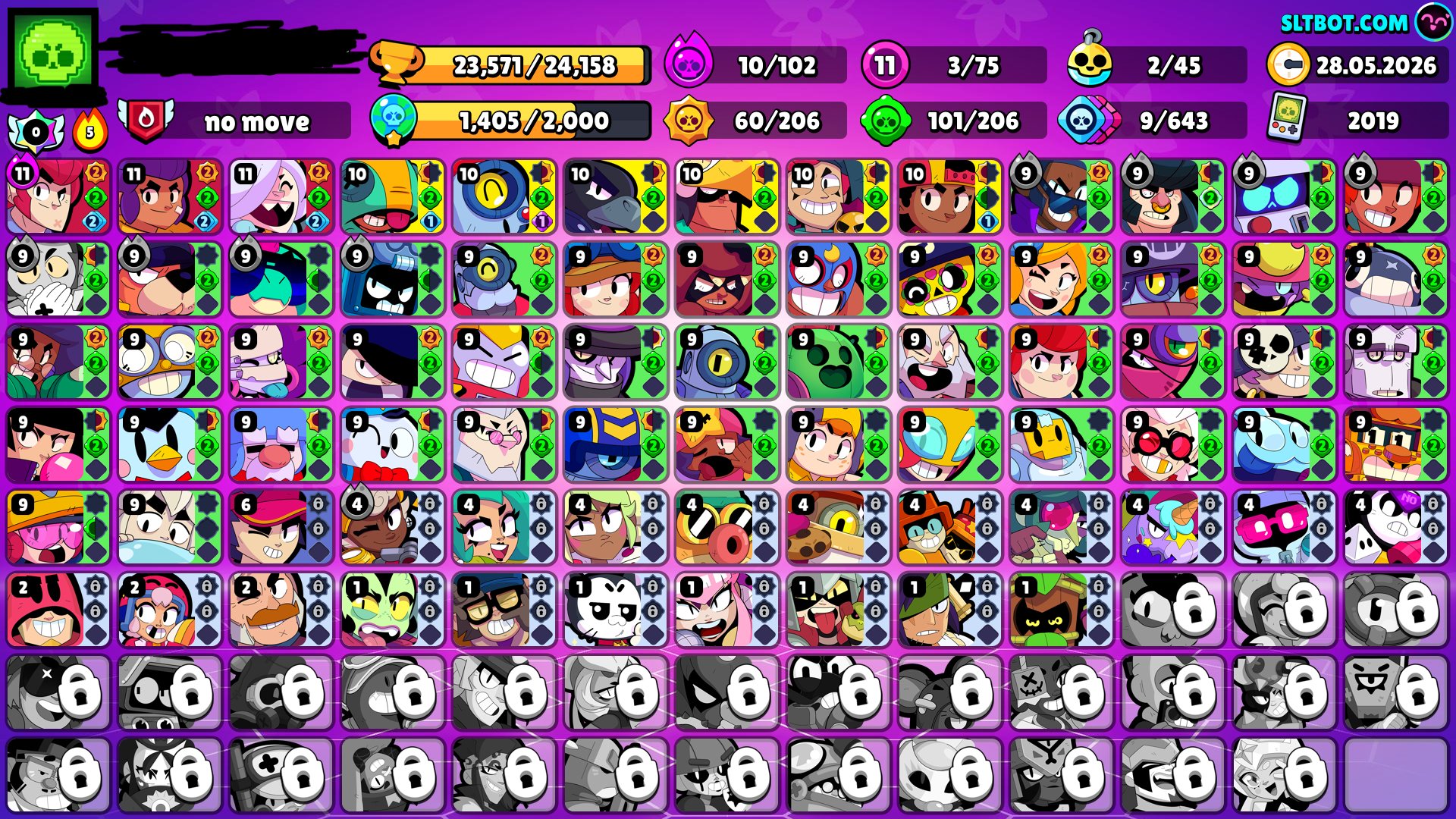 【23K🏆2019🏆】【🍀 22 RARE SKIN🍀】【CHECK DESCRIPTION】 【SECURE🛡🛡】, trophies 23571, brawlers 75