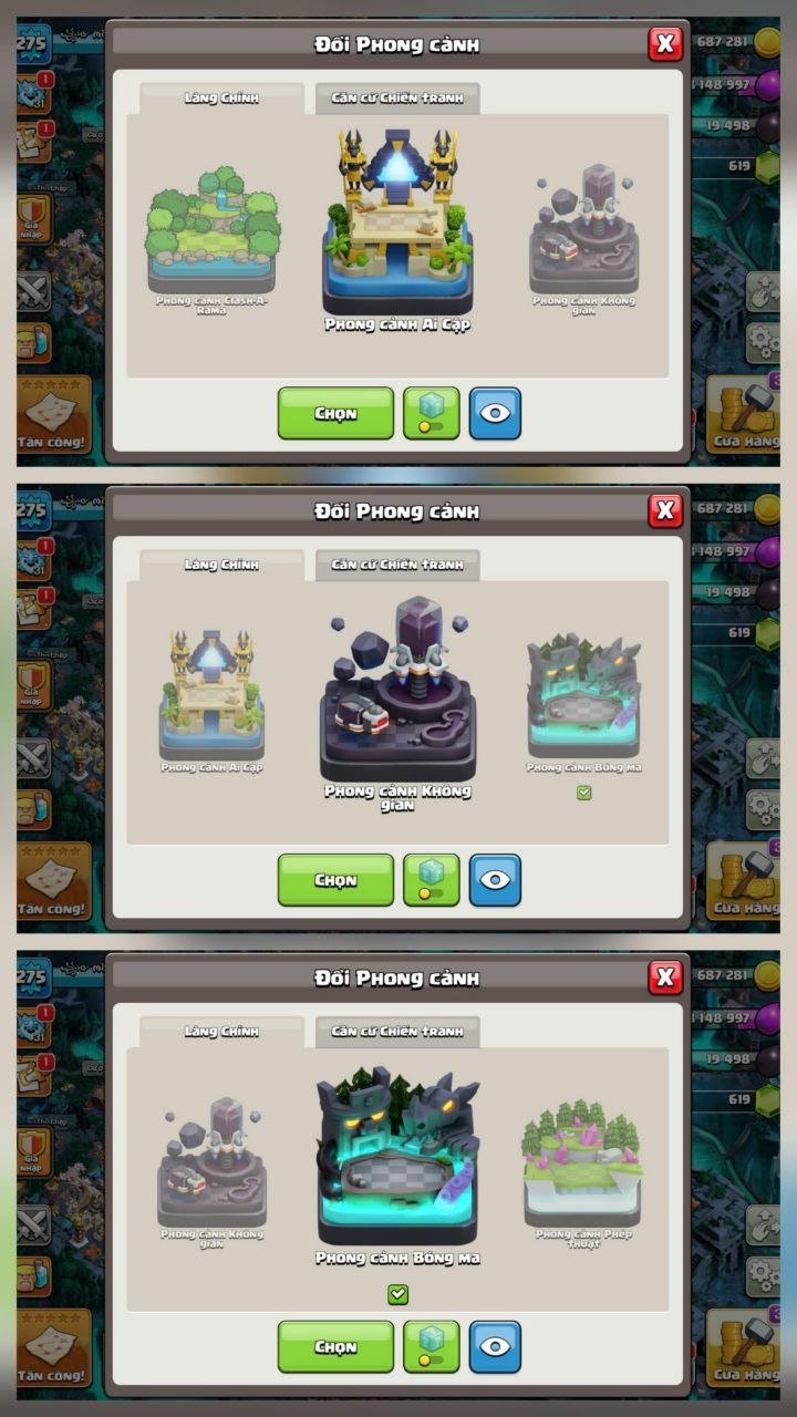 TH18 Near Max➤105.100.83.80.54.13➤9Epic 5Max➤NC Available🔄Premium Sceneries🏞️ Strong Base💎Cosmetics, 18 TH Main Village, 5 TH Builder