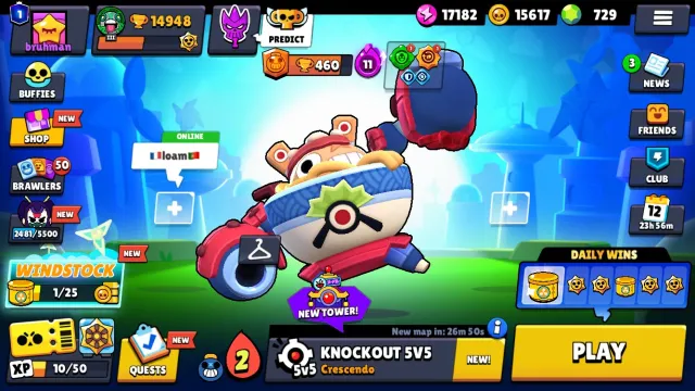 The coolest brawl stars account with 729 gems, trophies 14948, brawlers 85, primes 1