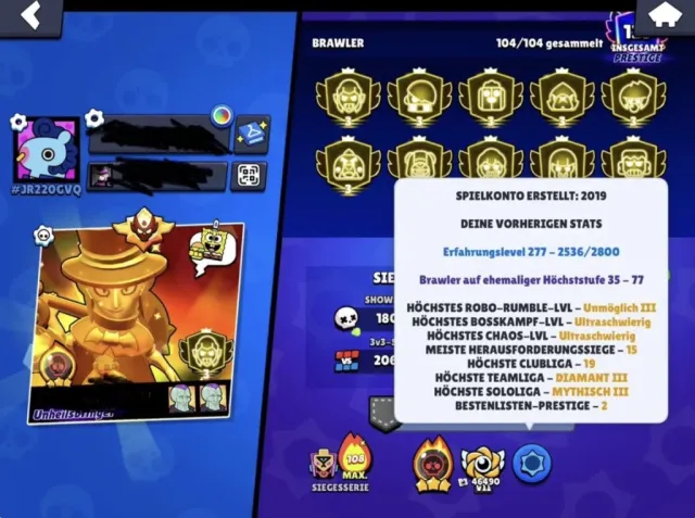 71 r35, 10prestige3, old master, 140k, 71 trophies, 105 brawlers