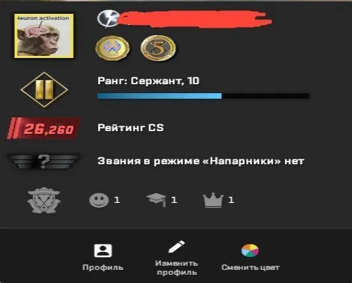 🔥 6 YEARS OF SERVICE + PRIME CS2 + 2 medals + 26,000 rating 🔥, Sale, With inventory, Has PRIME, 26260 CS Rating