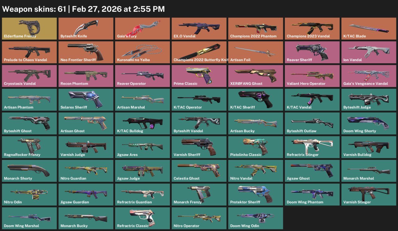 Kuronami account, many knives, photos in description IMO/Pick, Sale, Ranked unlocked, Agents: 28, Skins: 100