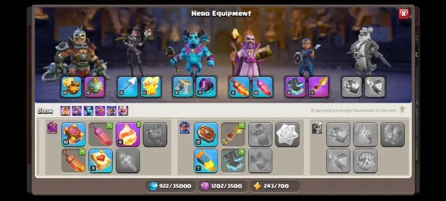 60% Discount Shop | 👑 Rare TH16 | 🌌 Rare Cosmic Scenery | 🧱 All Walls Maxed |Heroes 59-67-41-36-30, 16 TH Родной Деревни, 10 TH Строителя