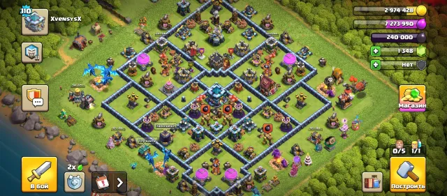 Account in Clash of Clans also with a decent account in Brawl with 18 thousand trophies, 13 Town Hall of Home Village, 6 Builder Hall