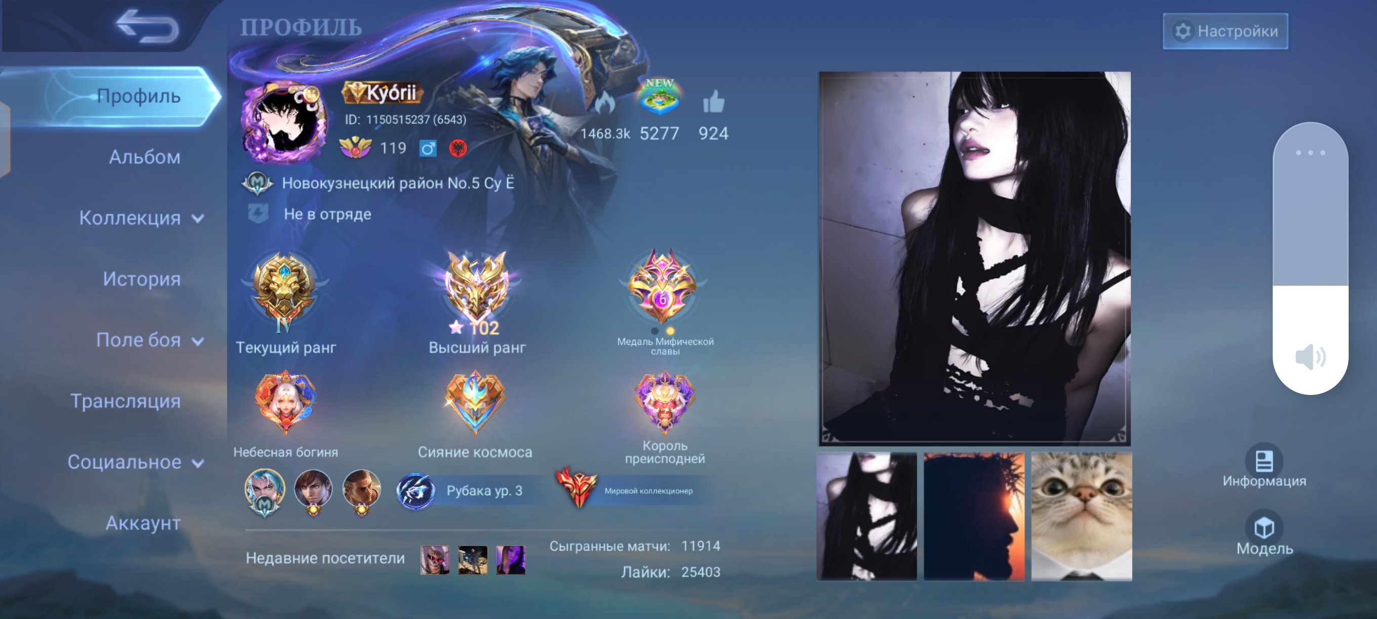 I'm selling my personal account, Sale, Rank: Mythical Immortal, Level: 119, Winrate: 53%, Heroes: 131, Skins: 620