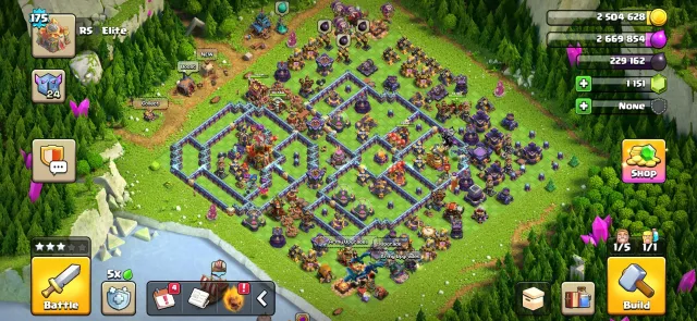 Top account TH16 with top gear and upgrades, 16 TH Home Village, 8 TH Builder Base