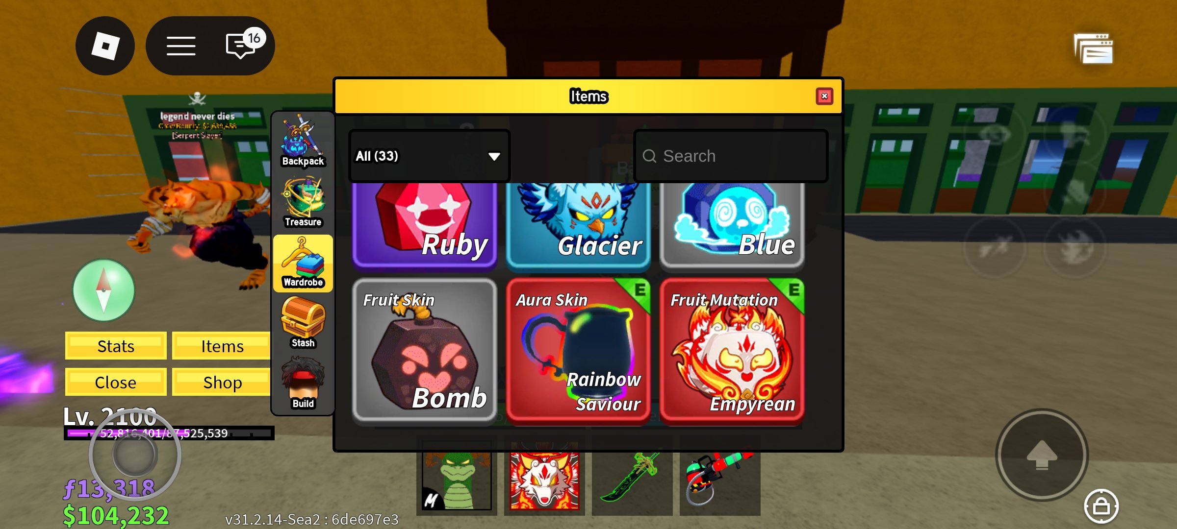 ⚡2100LVL⚡PERM:🛂ECLIPSE DRAGON+CRIMSON EMPYREAN KITSUNE +CONTROL+10 PERMS⬇️3 GP OWNED IN STOR💥, Sale, Voice chat: No